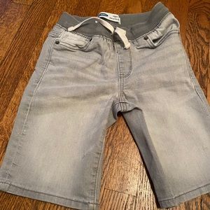 Karate Rib-Knit Waist Built-In Flex Jean Shorts